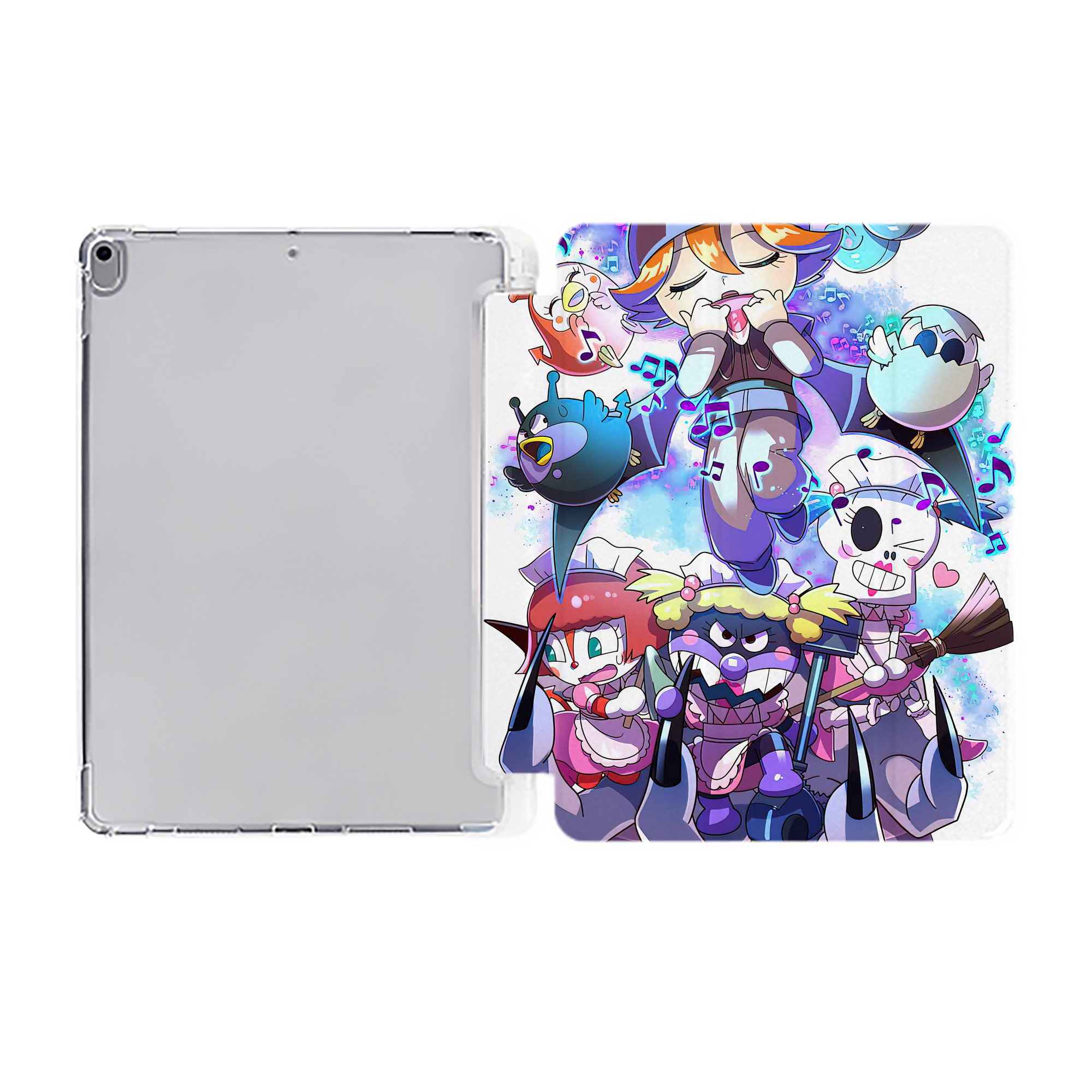 （画像用） アンパンマン Anpanman IPad ケース ペン収納付き 三つ折りスタンド PUレザー×シリコン 対応機種9.5/10.5/10.9インチ